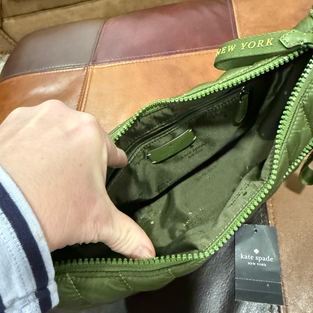 Kate Spade Olive Quilted Crossbody Bag - Picture 2 of 5